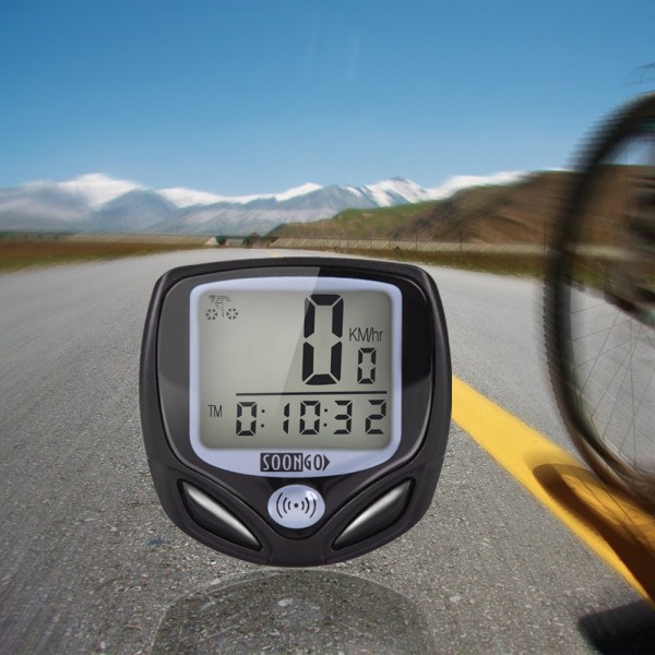 SOON GO Bike Speedometer, Bicycle Speedometer Wireless Bike Computer Waterproof Bike Odometer Speedometer Accurate Speed Tracking & Multi-Function with Cycling Taillight SOON GO Bike Speedometer, Bicycle Speedometer Wireless Bike Computer Waterproof Bike Odometer Speedometer Accurate Speed Tracking & Multi-Function with Cycling Taillight