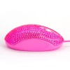 USB Optical Wired Mini Computer Mouse with Crystal Bling Rhinestone 7 Color Lights Mouse for Small Hands(Pink) USB Optical Wired Mini Computer Mouse with Crystal Bling Rhinestone 7 Color Lights Mouse for Small Hands(Pink)