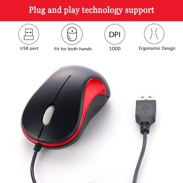 Computer Mini USB Wired Optical Mouse Portable for Laptop, Notebook, MacBook Computer Mini USB Wired Optical Mouse Portable for Laptop, Notebook, MacBook
