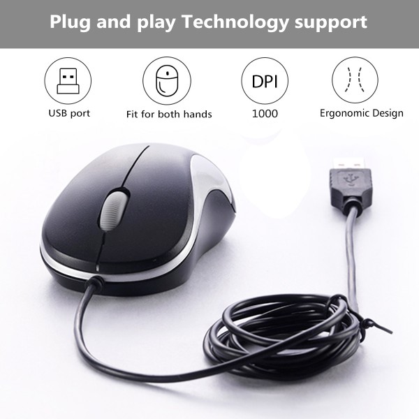 Computer Mini USB Wired Optical Mouse Portable for Laptop, Notebook, MacBook Computer Mini USB Wired Optical Mouse Portable for Laptop, Notebook, MacBook