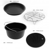Universal Air Fryer Accessories 7 Inch Pizza Pan Cake Barrel Skewer Rack Silicone Mat Kitchen Tong Metal Holder Toast Rack Pinch Mitts Fit All 3.7QT/5.3QT/5.8QT Universal Air Fryer Accessories 7 Inch Pizza Pan Cake Barrel Skewer Rack Silicone Mat Kitchen Tong Metal Holder Toast Rack Pinch Mitts Fit All 3.7QT/5.3QT/5.8QT