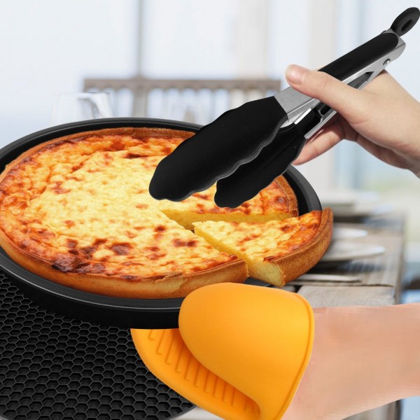 Universal Air Fryer Accessories 7 Inch Pizza Pan Cake Barrel Skewer Rack Silicone Mat Kitchen Tong Metal Holder Toast Rack Pinch Mitts Fit All 3.7QT/5.3QT/5.8QT Universal Air Fryer Accessories 7 Inch Pizza Pan Cake Barrel Skewer Rack Silicone Mat Kitchen Tong Metal Holder Toast Rack Pinch Mitts Fit All 3.7QT/5.3QT/5.8QT