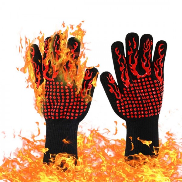 BBQ Grill Gloves, 1472°F Extreme Heat Resistant Gloves Non-Slip Insulated Oven Mitts Potholder Perfect for Barbecue Grilling Cooking Baking Kitchen Smokers 1 Pair BBQ Grill Gloves, 1472°F Extreme Heat Resistant Gloves Non-Slip Insulated Oven Mitts Potholder Perfect for Barbecue Grilling Cooking Baking Kitchen Smokers 1 Pair