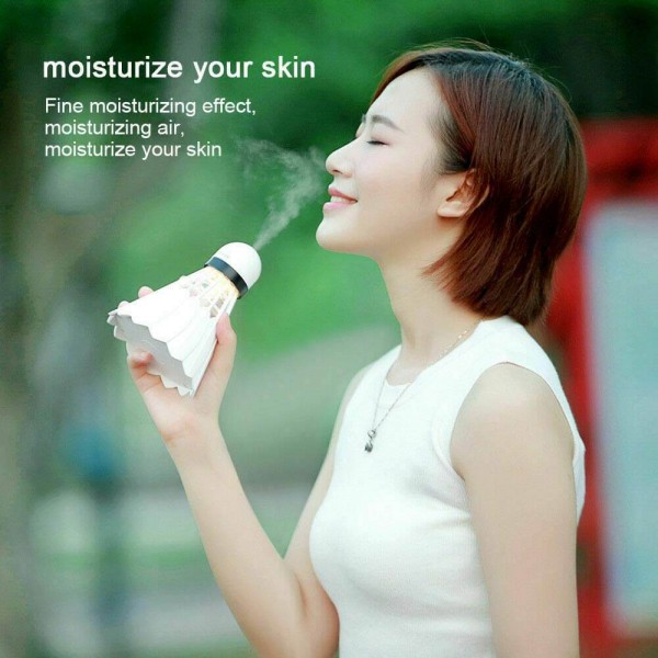 USB Portable Badminton Ultrasonic Air Humidifier with On/Off LED Night Lights, 240ml USB Portable Mist Air Humidifier for Home, Car, Office, Bedroom, Baby Room, Outdoor USB Portable Badminton Ultrasonic Air Humidifier with On/Off LED Night Lights, 240ml USB Portable Mist Air Humidifier for Home, Car, Office, Bedroom, Baby Room, Outdoor