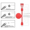 3 in 1 multi-function telescopic data line Fast Charging Data cord line hidden retractable usb Cable for iOS Android/Type C 3 in 1 multi-function telescopic data line Fast Charging Data cord line hidden retractable usb Cable for iOS Android/Type C