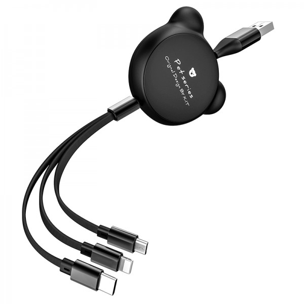 3 in 1 multi-function telescopic data line Fast Charging Data cord line hidden retractable usb Cable for iOS Android/Type C 3 in 1 multi-function telescopic data line Fast Charging Data cord line hidden retractable usb Cable for iOS Android/Type C