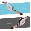 Retractable Flexible Universal Apple lightning Android micro USB 2 in 1 Retractable Data Charger Cable Cord for iPhone Android Retractable Flexible Universal Apple lightning Android micro USB 2 in 1 Retractable Data Charger Cable Cord for iPhone Android