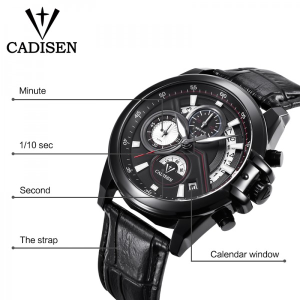 Watches for Men Chronograph Waterproof Military Sport Mens Wrist Watch with Leather Band Watches for Men Chronograph Waterproof Military Sport Mens Wrist Watch with Leather Band