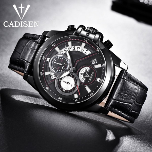 Watches for Men Chronograph Waterproof Military Sport Mens Wrist Watch with Leather Band Watches for Men Chronograph Waterproof Military Sport Mens Wrist Watch with Leather Band
