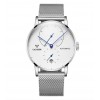 Automatic Mens Stainless Steel Wrist Watch with Calendar Multifunctional Strap Milanese Mesh Automatic Mens Stainless Steel Wrist Watch with Calendar Multifunctional Strap Milanese Mesh