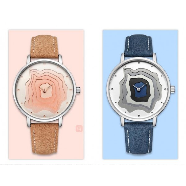 New Arrival Volcanic Pattern Fashion Quartz Waterproof Geninue Leather Wristwatch New Arrival Volcanic Pattern Fashion Quartz Waterproof Geninue Leather Wristwatch