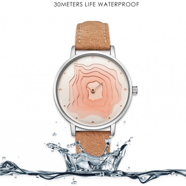 New Arrival Volcanic Pattern Fashion Quartz Waterproof Geninue Leather Wristwatch New Arrival Volcanic Pattern Fashion Quartz Waterproof Geninue Leather Wristwatch