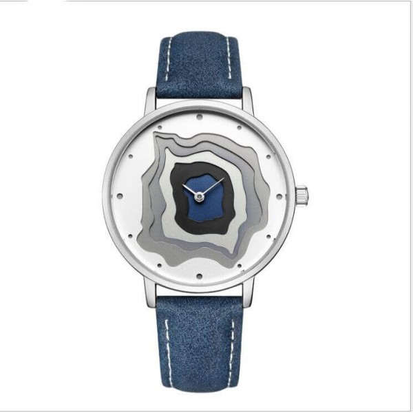 New Arrival Volcanic Pattern Fashion Quartz Waterproof Geninue Leather Wristwatch New Arrival Volcanic Pattern Fashion Quartz Waterproof Geninue Leather Wristwatch