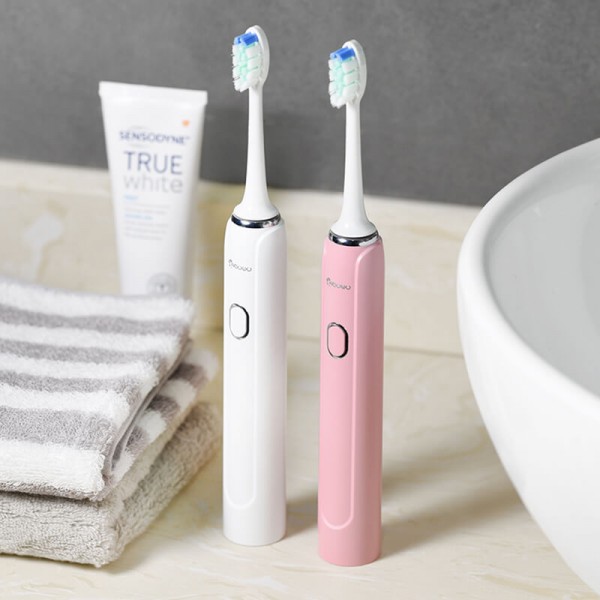 Sonic Electric Wireless Rechargeable Toothbrush Five-speed tooth cleaning mode 37000 times / minute vibration for adults IPX7 waterproof Nano-coated body Sonic Electric Wireless Rechargeable Toothbrush Five-speed tooth cleaning mode 37000 times / minute vibration for adults IPX7 waterproof Nano-coated body