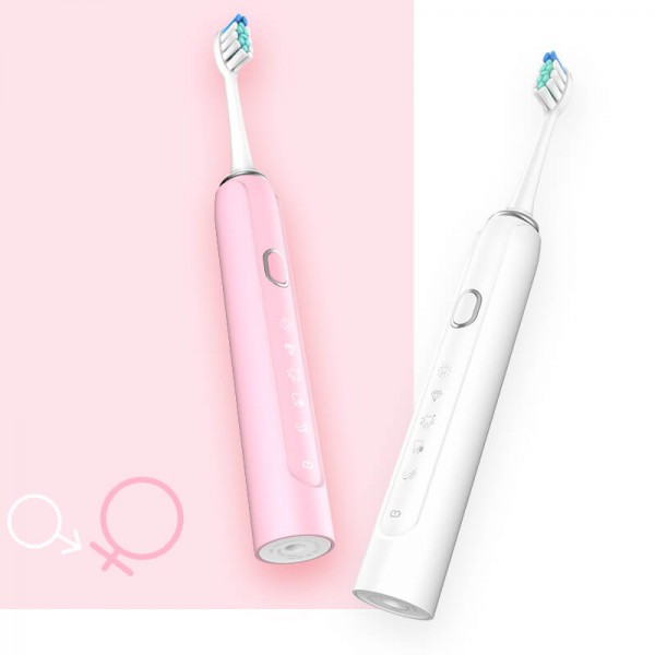 Sonic Electric Wireless Rechargeable Toothbrush Five-speed tooth cleaning mode 37000 times / minute vibration for adults IPX7 waterproof Nano-coated body Sonic Electric Wireless Rechargeable Toothbrush Five-speed tooth cleaning mode 37000 times / minute vibration for adults IPX7 waterproof Nano-coated body