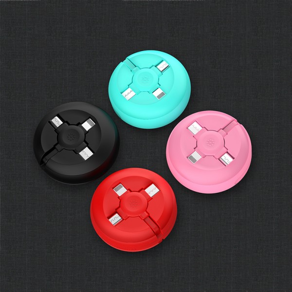 High quality charging multi-function silicone telescopic data line Fast Charging Data cord line hidden retractable usb Cable for iOS Android/Type C High quality charging multi-function silicone telescopic data line Fast Charging Data cord line hidden retractable usb Cable for iOS Android/Type C