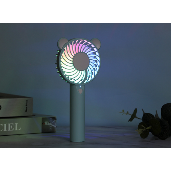 USB charging colorful atmosphere lamp mute mini fan portable handheld fan USB charging colorful atmosphere lamp mute mini fan portable handheld fan