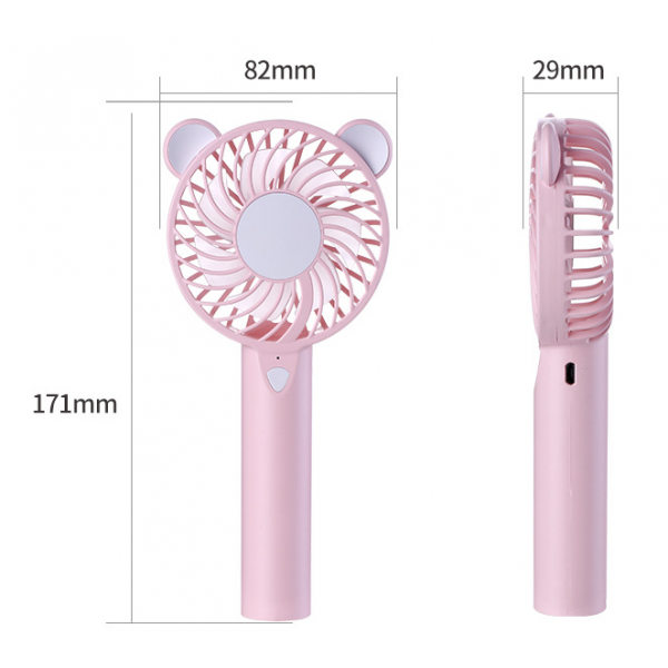 USB charging colorful atmosphere lamp mute mini fan portable handheld fan USB charging colorful atmosphere lamp mute mini fan portable handheld fan