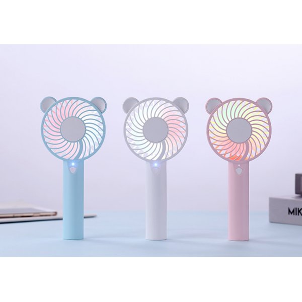 USB charging colorful atmosphere lamp mute mini fan portable handheld fan USB charging colorful atmosphere lamp mute mini fan portable handheld fan