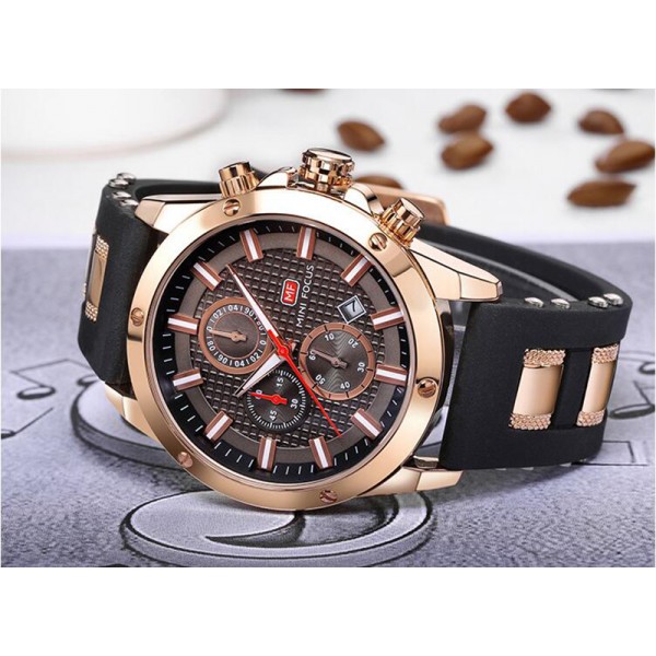 Mens Chronograph Analog Quartz Business Watch with Date Luminous Waterproof Silicone Strap Casual Dress Wrist Watches for family gift Mens Chronograph Analog Quartz Business Watch with Date Luminous Waterproof Silicone Strap Casual Dress Wrist Watches for family gift