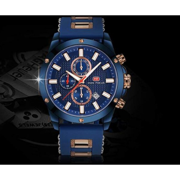 Mens Chronograph Analog Quartz Business Watch with Date Luminous Waterproof Silicone Strap Casual Dress Wrist Watches for family gift Mens Chronograph Analog Quartz Business Watch with Date Luminous Waterproof Silicone Strap Casual Dress Wrist Watches for family gift