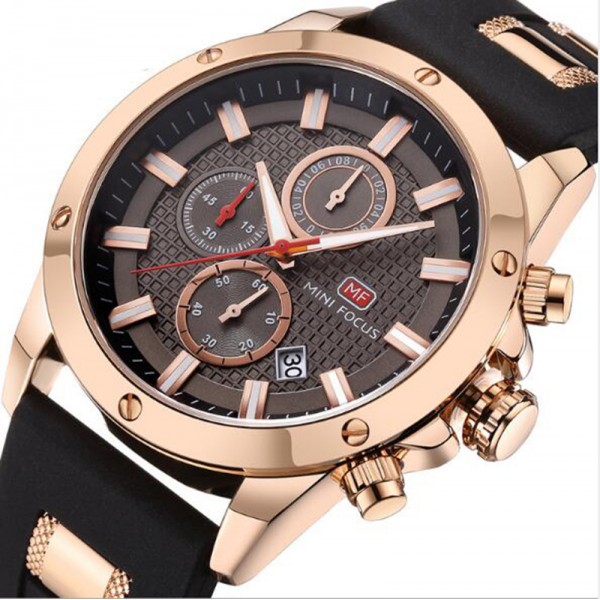 Mens Chronograph Analog Quartz Business Watch with Date Luminous Waterproof Silicone Strap Casual Dress Wrist Watches for family gift Mens Chronograph Analog Quartz Business Watch with Date Luminous Waterproof Silicone Strap Casual Dress Wrist Watches for family gift