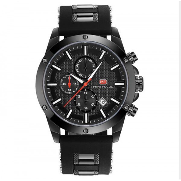 Mens Chronograph Analog Quartz Business Watch with Date Luminous Waterproof Silicone Strap Casual Dress Wrist Watches for family gift Mens Chronograph Analog Quartz Business Watch with Date Luminous Waterproof Silicone Strap Casual Dress Wrist Watches for family gift
