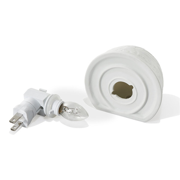 Exquisite Wall-mounted & Plug-in Hand-Made White Porcelain Night & Ambience Light, Pluggable Home Fragrance Diffuser, Bas-Relief Craft, No Flame, with One More Bulb Exquisite Wall-mounted & Plug-in Hand-Made White Porcelain Night & Ambience Light, Pluggable Home Fragrance Diffuser, Bas-Relief Craft, No Flame, with One More Bulb
