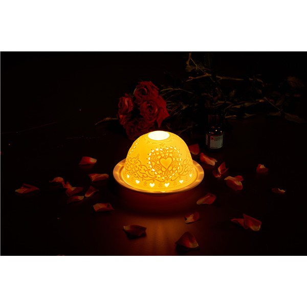 Exquisite Wall-mounted & Plug-in Hand-Made White Porcelain Night & Ambience Light, Pluggable Home Fragrance Diffuser, Bas-Relief Craft, No Flame, with One More Bulb Exquisite Wall-mounted & Plug-in Hand-Made White Porcelain Night & Ambience Light, Pluggable Home Fragrance Diffuser, Bas-Relief Craft, No Flame, with One More Bulb