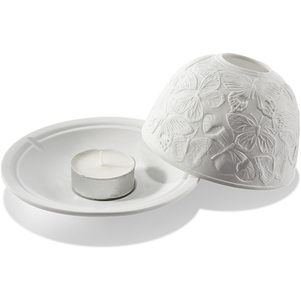 Exquisite Wall-mounted & Plug-in Hand-Made White Porcelain Night & Ambience Light, Pluggable Home Fragrance Diffuser, Bas-Relief Craft, No Flame, with One More Bulb Exquisite Wall-mounted & Plug-in Hand-Made White Porcelain Night & Ambience Light, Pluggable Home Fragrance Diffuser, Bas-Relief Craft, No Flame, with One More Bulb