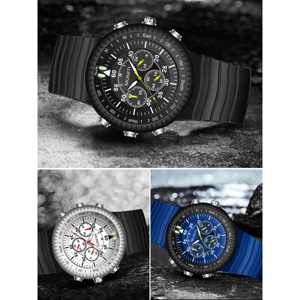 Mens Quartz Watch Rubber Band Leisure Luminous Waterproof Watch Accessory Mens Quartz Watch Rubber Band Leisure Luminous Waterproof Watch Accessory