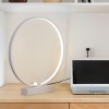 Circle - LED Modern Bedroom Nightstand Lamp - Super Bright Bedside Table Reading Light, Dimmable To Night Light - Great On Side & End Tables Circle - LED Modern Bedroom Nightstand Lamp - Super Bright Bedside Table Reading Light, Dimmable To Night Light - Great On Side & End Tables