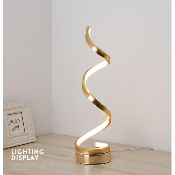 Vertical Spiral Dimmable LED Table Lamp, Curved LED Desk Lamp, Contemporary Minimalist Lighting Design, Warm or White Light,Smart Acrylic Material Perfect for Bedroom Living Room Vertical Spiral Dimmable LED Table Lamp, Curved LED Desk Lamp, Contemporary Minimalist Lighting Design, Warm or White Light,Smart Acrylic Material Perfect for Bedroom Living Room