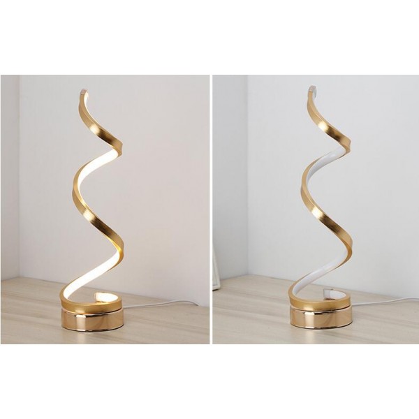 Vertical Spiral Dimmable LED Table Lamp, Curved LED Desk Lamp, Contemporary Minimalist Lighting Design, Warm or White Light,Smart Acrylic Material Perfect for Bedroom Living Room Vertical Spiral Dimmable LED Table Lamp, Curved LED Desk Lamp, Contemporary Minimalist Lighting Design, Warm or White Light,Smart Acrylic Material Perfect for Bedroom Living Room