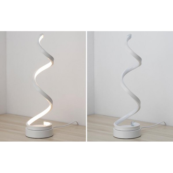 Vertical Spiral Dimmable LED Table Lamp, Curved LED Desk Lamp, Contemporary Minimalist Lighting Design, Warm or White Light,Smart Acrylic Material Perfect for Bedroom Living Room Vertical Spiral Dimmable LED Table Lamp, Curved LED Desk Lamp, Contemporary Minimalist Lighting Design, Warm or White Light,Smart Acrylic Material Perfect for Bedroom Living Room