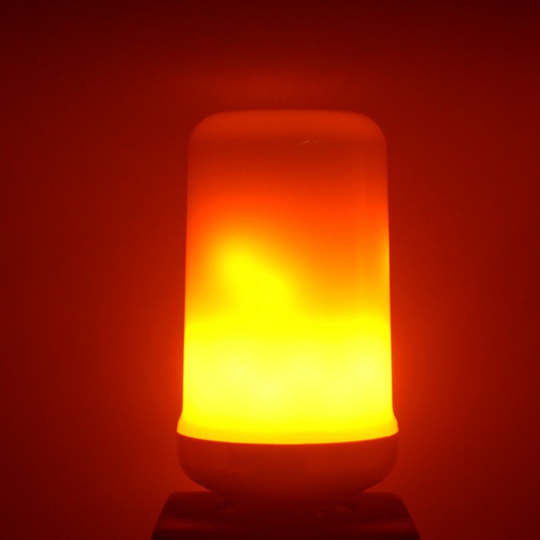 SOONGO Flame Bulb, LED Flame Effect Fire Light Bulbs, 4 Modes, E26 Standard Base, 90cs LED Flame Light, Atmosphere Lighting, Decorative Light for Halloween, and Party (1Pack) SOONGO Flame Bulb, LED Flame Effect Fire Light Bulbs, 4 Modes, E26 Standard Base, 90cs LED Flame Light, Atmosphere Lighting, Decorative Light for Halloween, and Party (1Pack)