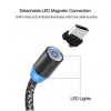 SOONGO LED Magnetic USB Cable Magnet Plug USB Type C Micro USB IOS Plug for samsung huawei xiaomi iPhone Xs Xr X 8 7 6 Plus 5 SOONGO LED Magnetic USB Cable Magnet Plug USB Type C Micro USB IOS Plug for samsung huawei xiaomi iPhone Xs Xr X 8 7 6 Plus 5