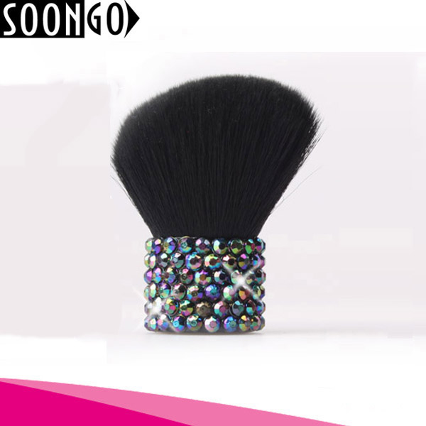 Kabuki Travel Foundation Brush for Powder Mineral Foundation Blending Blush Buffing Makeup Brush with Acrylic rhinestone Kabuki Travel Foundation Brush for Powder Mineral Foundation Blending Blush Buffing Makeup Brush with Acrylic rhinestone