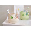 Bamboo Fiber Plastic Bathroom Accessory Set, Bath Accessory Set With Stylish Lotion Bottle, Toothbrush Holder, Tumbler And Soap Dish Bamboo Fiber Plastic Bathroom Accessory Set, Bath Accessory Set With Stylish Lotion Bottle, Toothbrush Holder, Tumbler And Soap Dish