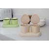 Bamboo Fiber Kitchen supplies Plastic Seasoning Box Set, Seasoning Set, Salt Sugar Spice Pepper Condiment Container Kitchen Cruet Seasonings Tools Bamboo Fiber Kitchen supplies Plastic Seasoning Box Set, Seasoning Set, Salt Sugar Spice Pepper Condiment Container Kitchen Cruet Seasonings Tools