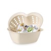 Bamboo Fiber Plastic 2-in-1 Multifunction Colander Strainer Double Drain Basket Wash Fruit Washing Artifact Dish Basket Sink Kitchen Modern Living Room Creative Household Fruit Plate Bamboo Fiber Plastic 2-in-1 Multifunction Colander Strainer Double Drain Basket Wash Fruit Washing Artifact Dish Basket Sink Kitchen Modern Living Room Creative Household Fruit Plate