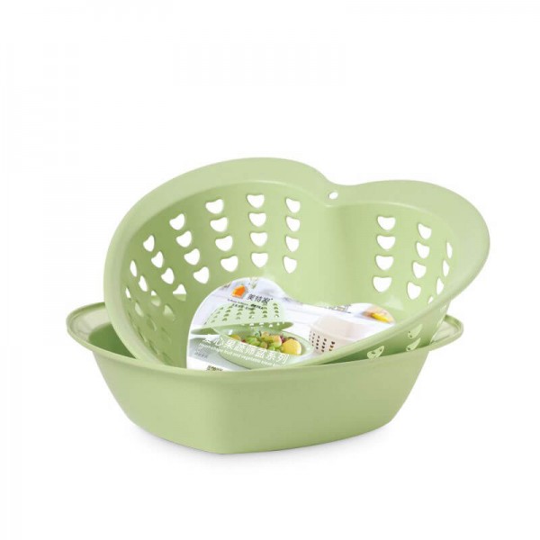 Bamboo Fiber Plastic 2-in-1 Multifunction Colander Strainer Double Drain Basket Wash Fruit Washing Artifact Dish Basket Sink Kitchen Modern Living Room Creative Household Fruit Plate Bamboo Fiber Plastic 2-in-1 Multifunction Colander Strainer Double Drain Basket Wash Fruit Washing Artifact Dish Basket Sink Kitchen Modern Living Room Creative Household Fruit Plate