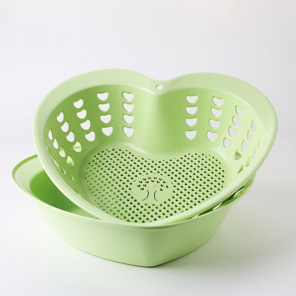 Bamboo Fiber Plastic 2-in-1 Multifunction Colander Strainer Double Drain Basket Wash Fruit Washing Artifact Dish Basket Sink Kitchen Modern Living Room Creative Household Fruit Plate Bamboo Fiber Plastic 2-in-1 Multifunction Colander Strainer Double Drain Basket Wash Fruit Washing Artifact Dish Basket Sink Kitchen Modern Living Room Creative Household Fruit Plate