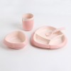 Bamboo Fiber Kids Tableware 4 piece Set Dinner Plate Cartoon Division Dish Children Plate Fork Spoon Cup Set Bamboo Fiber Kids Tableware 4 piece Set Dinner Plate Cartoon Division Dish Children Plate Fork Spoon Cup Set
