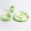Bamboo Fiber Kids Tableware 4 piece Set Dinner Plate Cartoon Division Dish Children Plate Fork Spoon Cup Set Bamboo Fiber Kids Tableware 4 piece Set Dinner Plate Cartoon Division Dish Children Plate Fork Spoon Cup Set