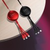 3 in 1 Retractable Flexible Multiple Charging Cable USB Charger Cord with Lightning/Micro USB/Type C Fast Charge Universal Compatible for iPhone iPad Samsung Android Cellphones 3 in 1 Retractable Flexible Multiple Charging Cable USB Charger Cord with Lightning/Micro USB/Type C Fast Charge Universal Compatible for iPhone iPad Samsung Android Cellphones