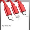 3 in 1 Retractable Flexible Multiple Charging Cable USB Charger Cord with Lightning/Micro USB/Type C Fast Charge Universal Compatible for iPhone iPad Samsung Android Cellphones 3 in 1 Retractable Flexible Multiple Charging Cable USB Charger Cord with Lightning/Micro USB/Type C Fast Charge Universal Compatible for iPhone iPad Samsung Android Cellphones