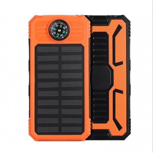 Solar Power Bank, Portable Charger 20000mAh External Battery Pack Micro Input Port Dual Flashlight, Compass and Portable Carabiner and Compass Design(Splashproof, Dustproof, Shockproof,Solar Panel Charging, DC5.5V/2A Input) Solar Power Bank, Portable Charger 20000mAh External Battery Pack Micro Input Port Dual Flashlight, Compass and Portable Carabiner and Compass Design(Splashproof, Dustproof, Shockproof,Solar Panel Charging, DC5.5V/2A Input)