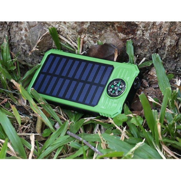 Solar Power Bank, Portable Charger 20000mAh External Battery Pack Micro Input Port Dual Flashlight, Compass and Portable Carabiner and Compass Design(Splashproof, Dustproof, Shockproof,Solar Panel Charging, DC5.5V/2A Input) Solar Power Bank, Portable Charger 20000mAh External Battery Pack Micro Input Port Dual Flashlight, Compass and Portable Carabiner and Compass Design(Splashproof, Dustproof, Shockproof,Solar Panel Charging, DC5.5V/2A Input)