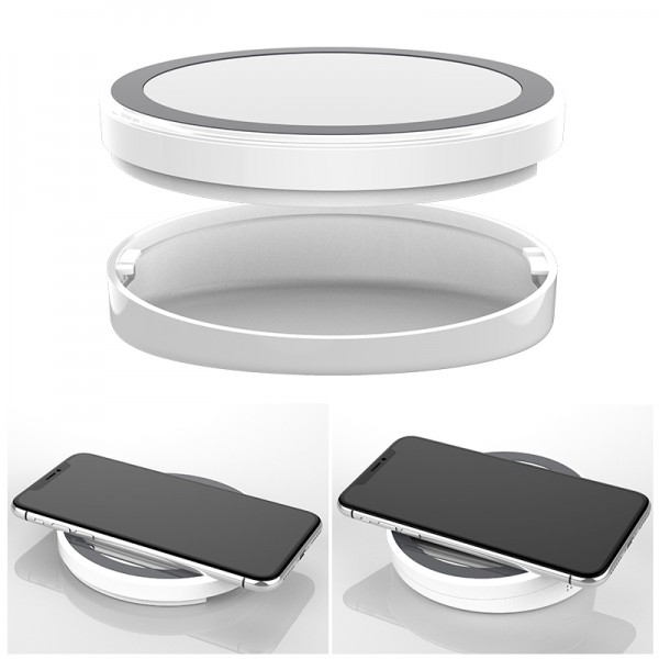 Wireless Mirror Charging Pad Dock Cradle Compact Portable Charger USB For iPhone,Android etc Wireless Mirror Charging Pad Dock Cradle Compact Portable Charger USB For iPhone,Android etcPower banker